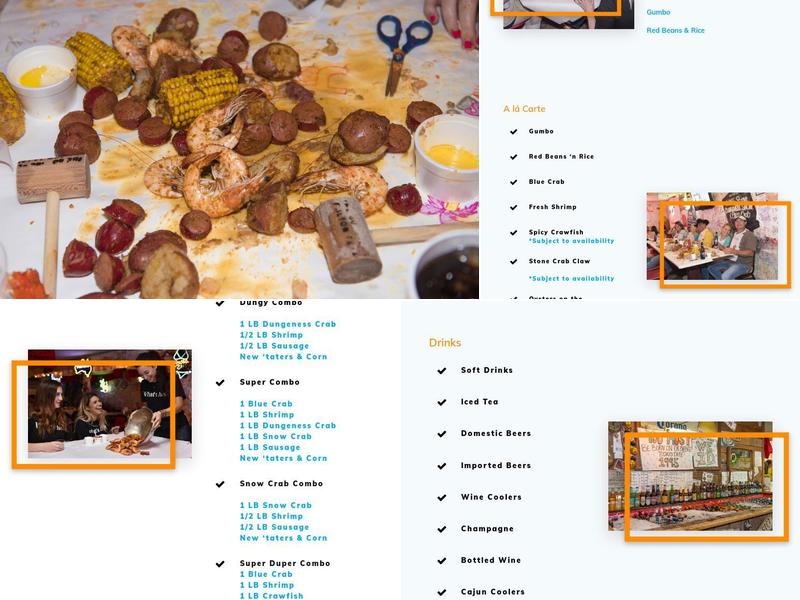 The Boiling Pot Menu