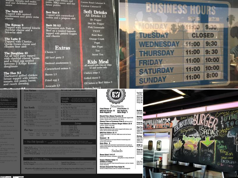 BenchWarmers Menu