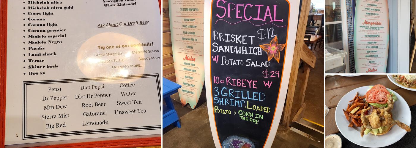 Moondog Seaside Eatery Menu