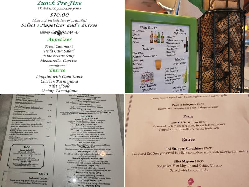 Patsy's Pizzeria Morris Park Menu