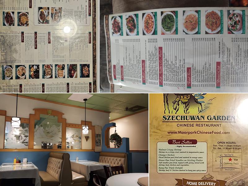 Szechuwan Garden Menu