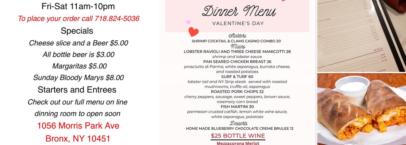 Addeo’s of the Bronx Menu