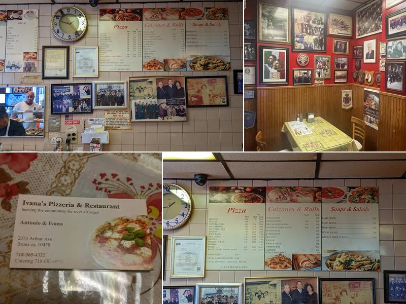 Ivana's Pizzeria Menu