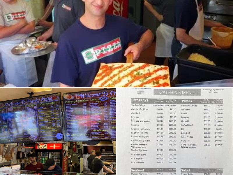 Frank's Pizza Menu