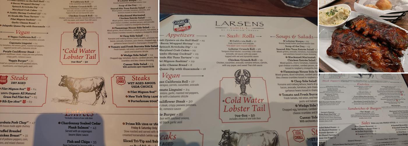 Larsen's Grill Menu
