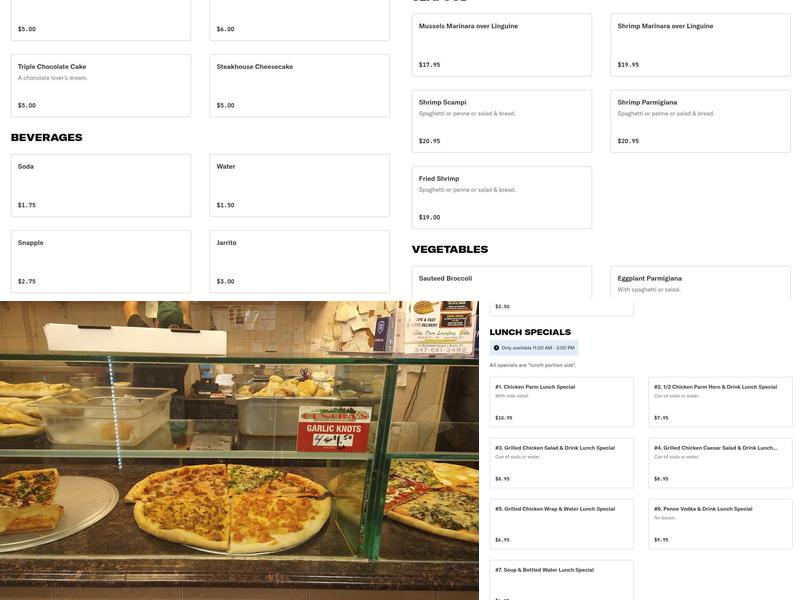 Cestra's Pizza III Menu