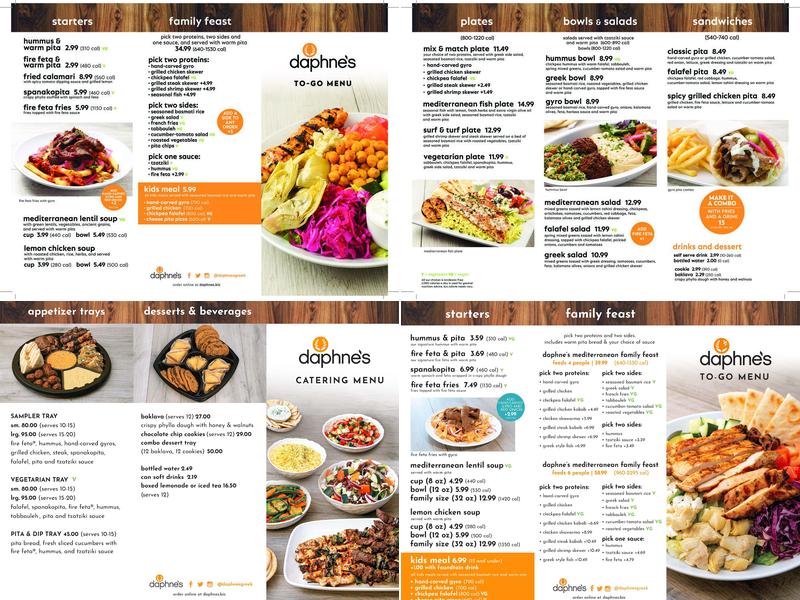 Daphne's Menu