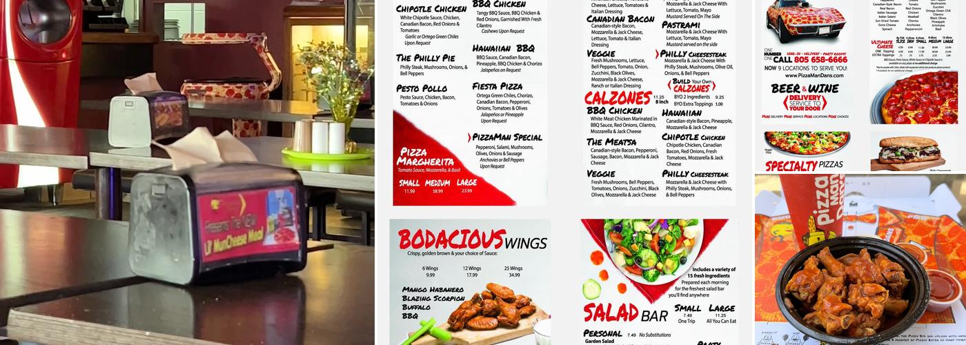 PizzaMan Dan's Menu