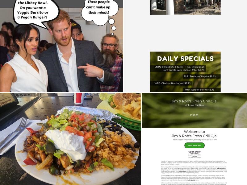 Jim & Rob's Fresh Grill Menu