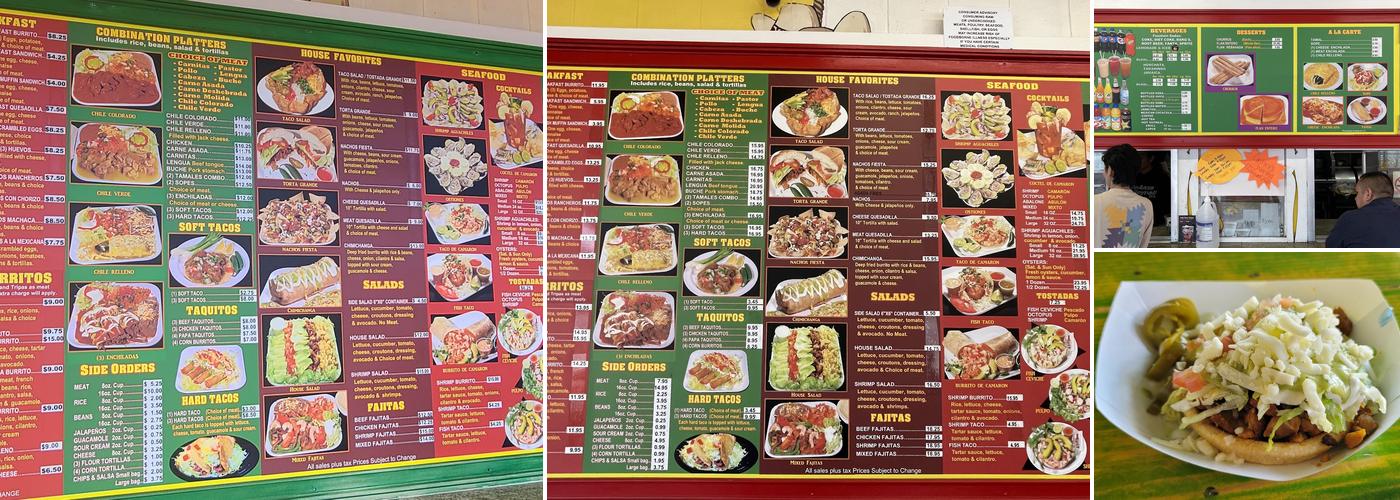 Lalo's Fast Food Menu