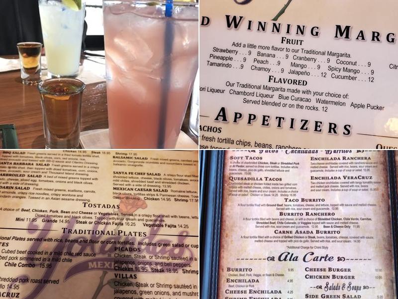 Yolanda's Mexican Café Menu