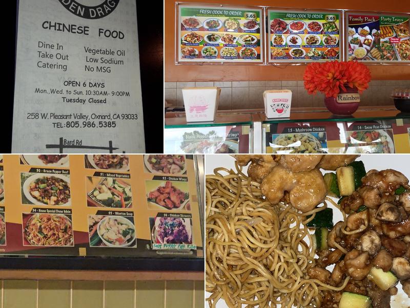 Golden Dragon Chinese Restaurant Menu