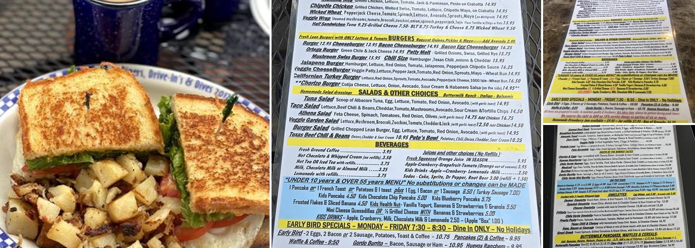 Pete's Breakfast House Menu