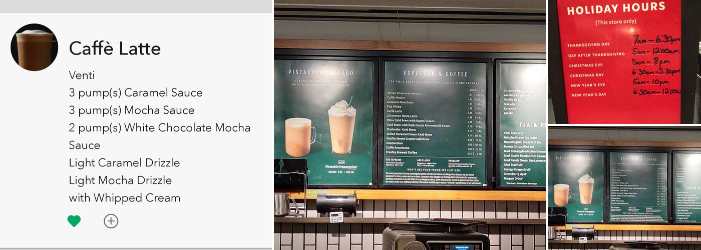 Starbucks Menu
