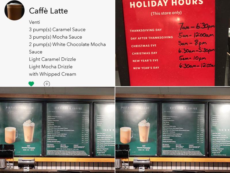 Starbucks Menu
