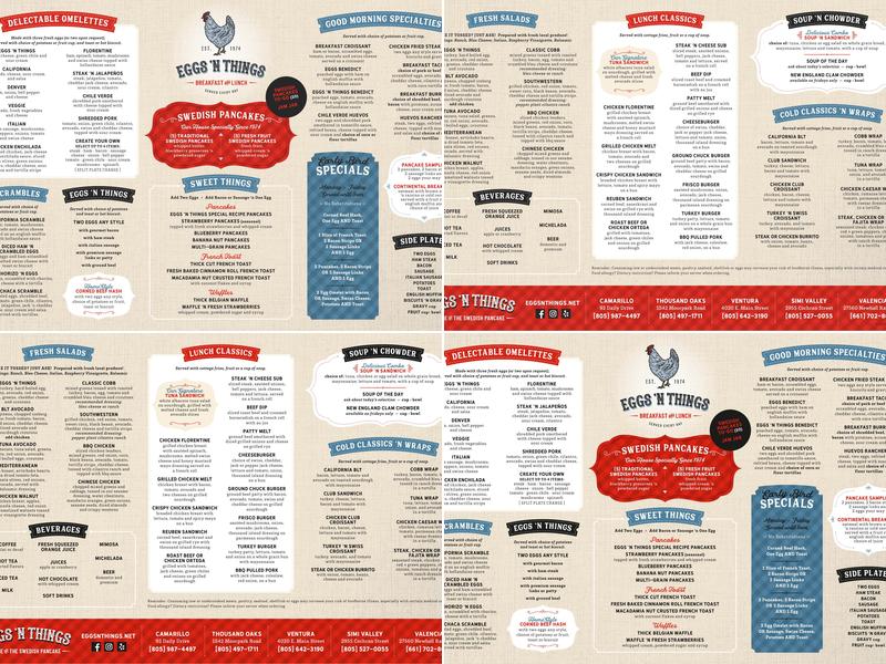 Eggs N Things Menu