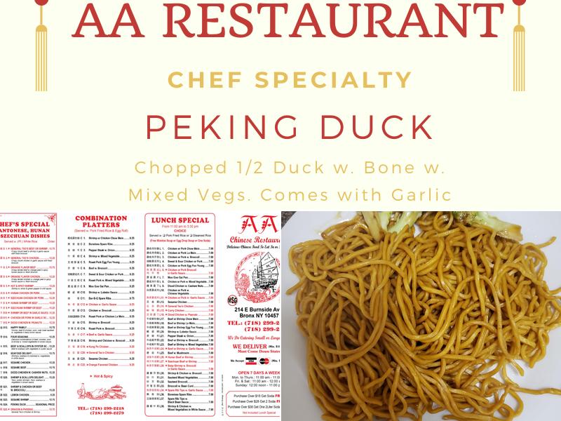 AA Menu
