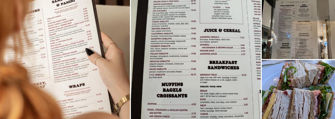 Midnight Express Diner Menu