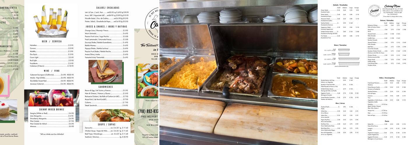 Caridad Williamsbridge Menu