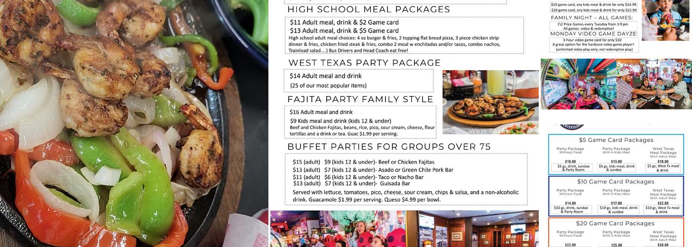 50th Street Caboose Menu