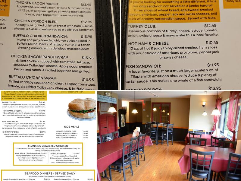 Frankie's Pub & Grill Menu