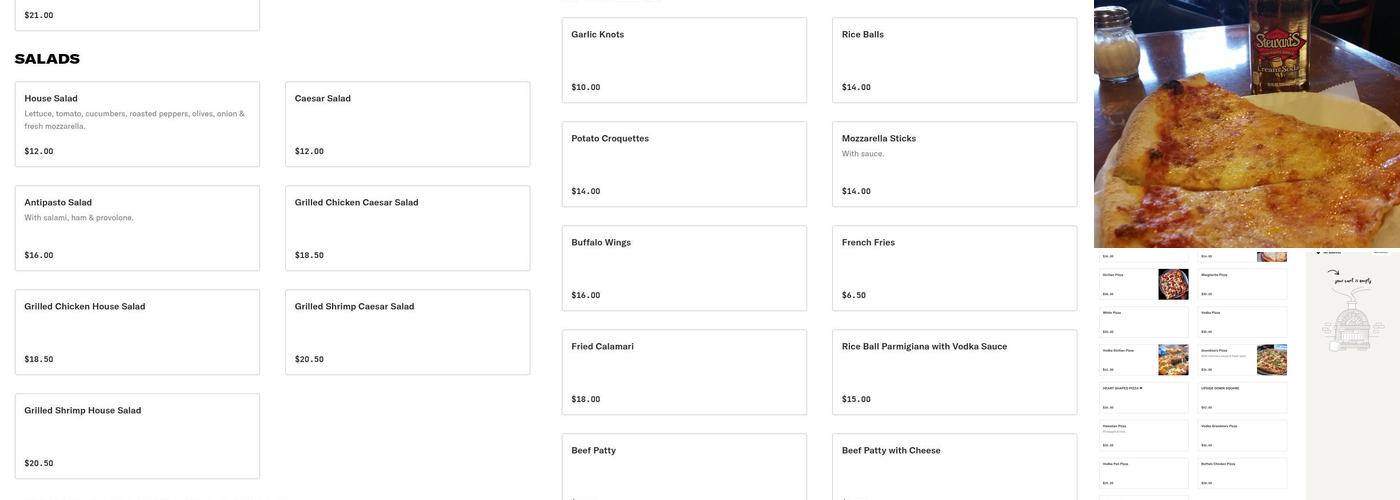 Brother's Pizzeria Menu