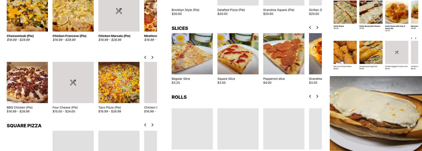 Delafield Pizza Menu