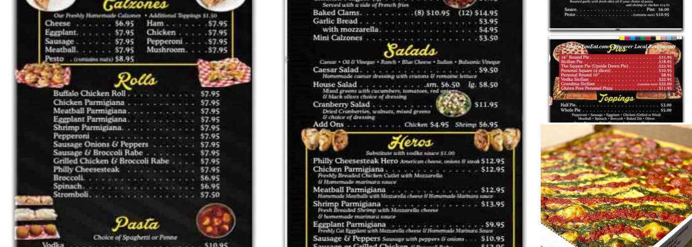 Dongan Hills Pizza Menu