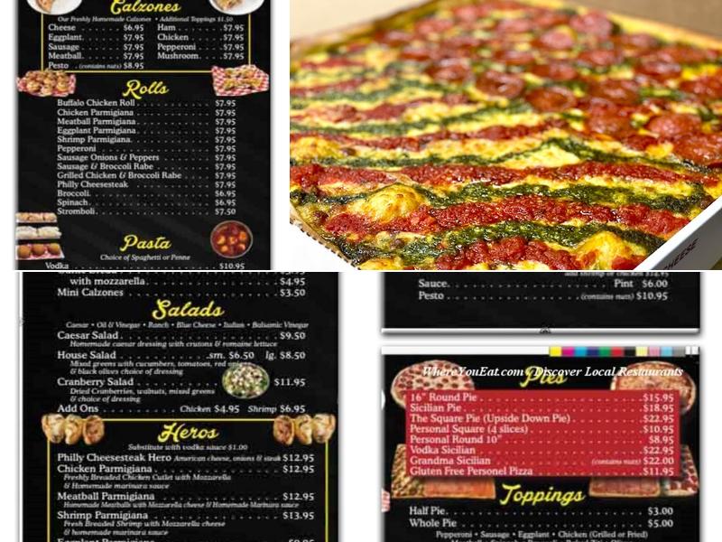 Dongan Hills Pizza Menu