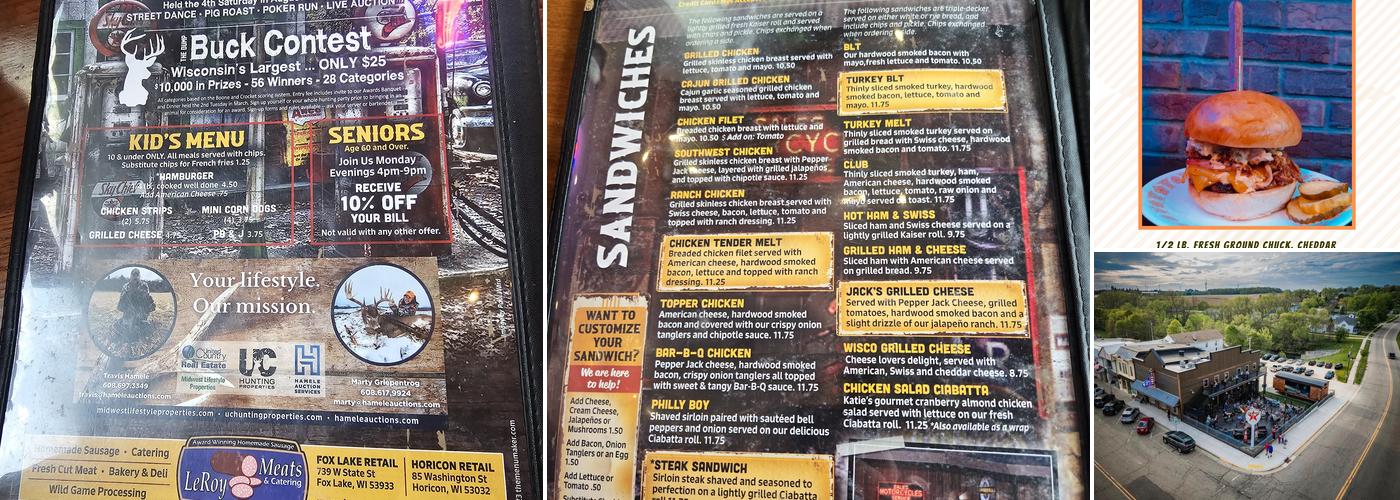 The Dump Bar & Grill Menu