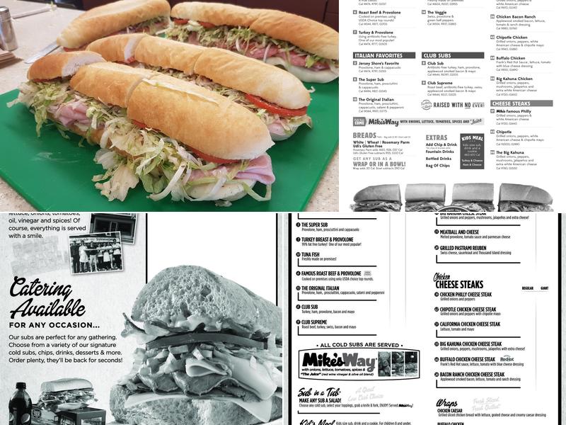 Jersey Mike's Subs Menu