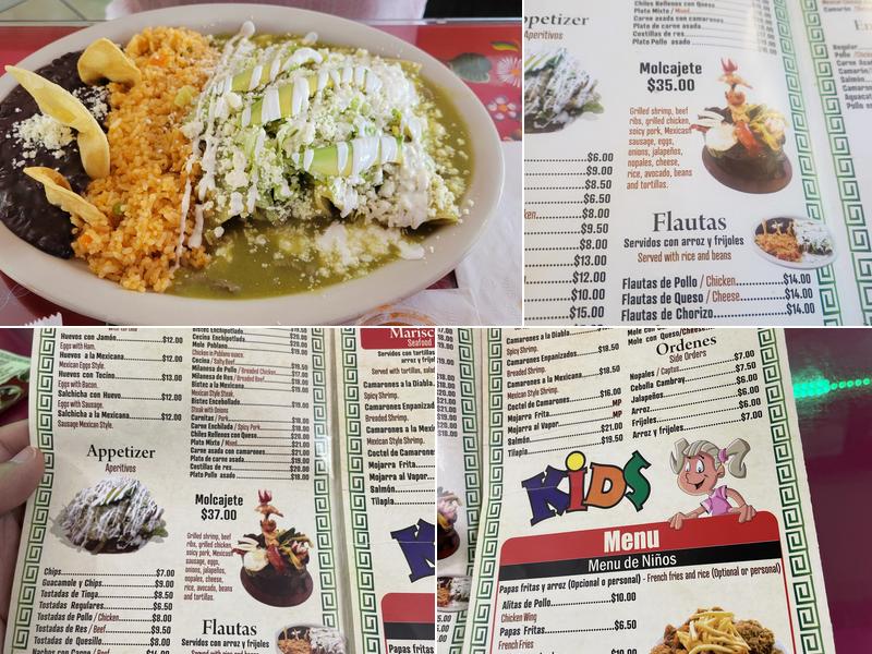 CHINA POBLANA MEXICAN RESTAURANT Menu