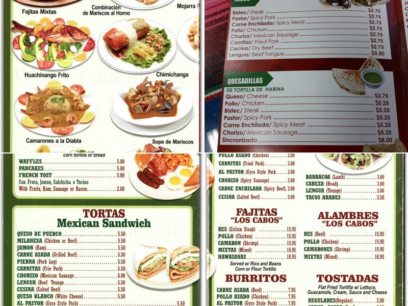 Taqueria el gallo azteca Menu