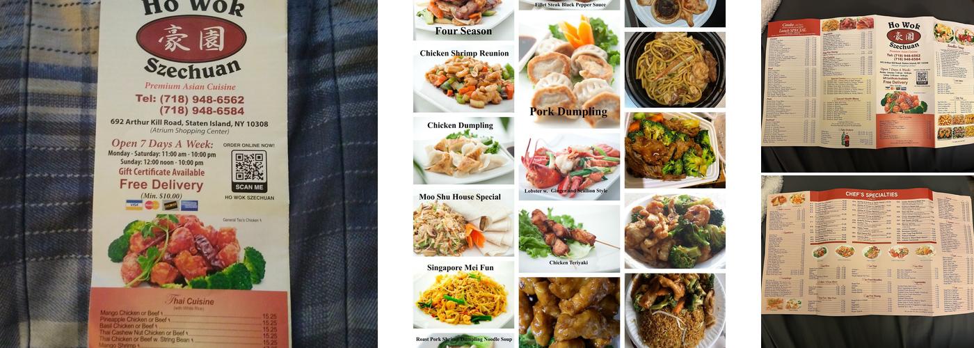Ho Wok Menu