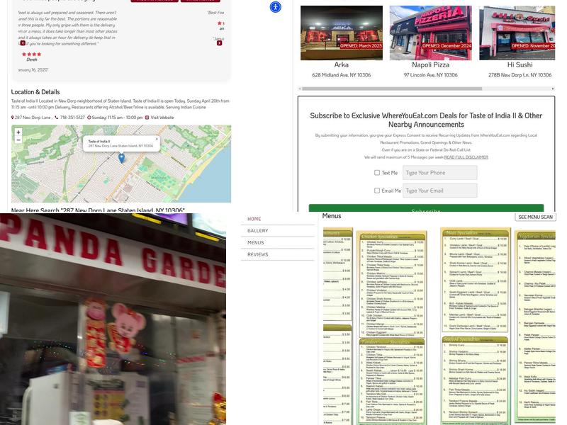 New Panda Garden Menu