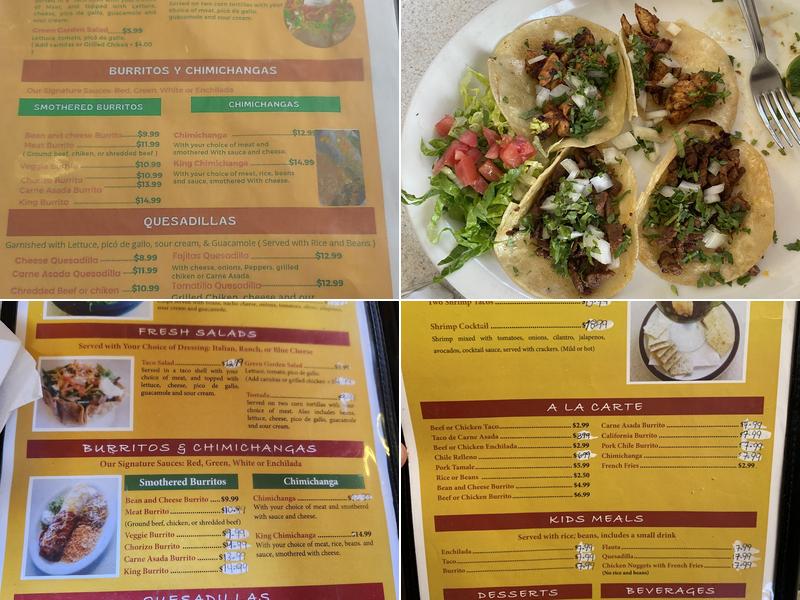 Chips n' Salsa Mexican Restaurant Menu