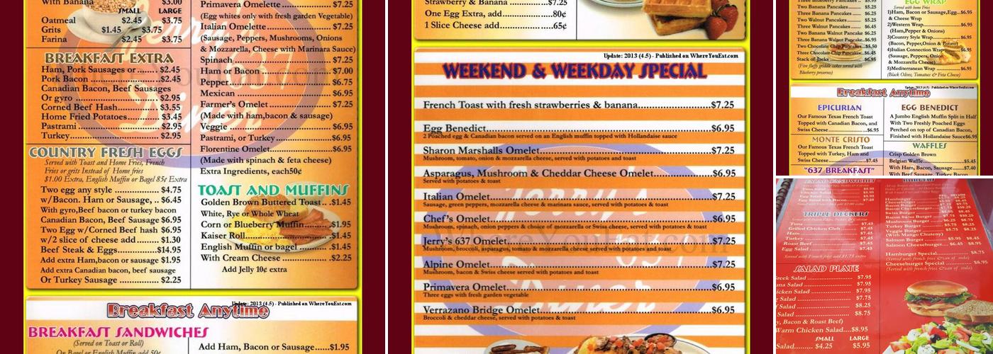 Jerry's 637 Menu