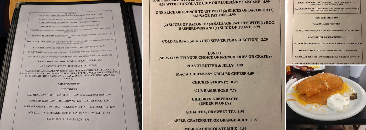 Bishop’s Grill West Menu