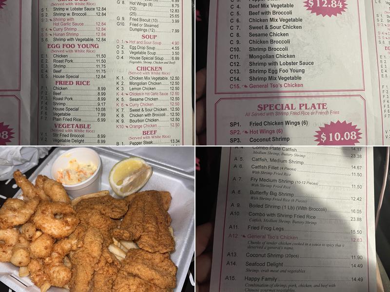 Chinese Fast Food Menu