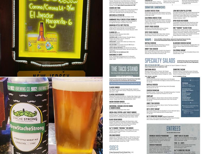 MJ's Restaurant Bar & Grill Menu