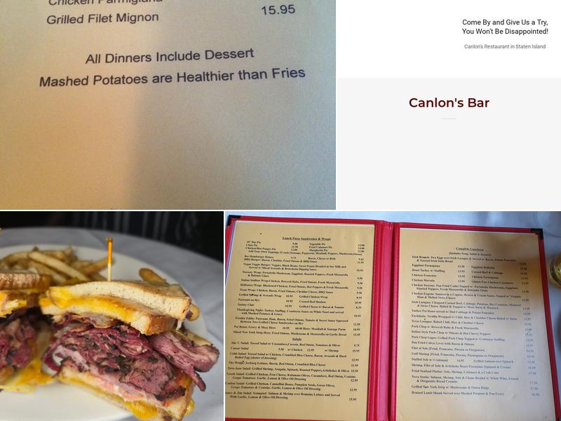 Canlon's Menu