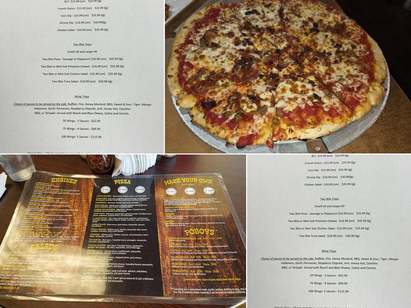 Railroad Pizza Company Menu