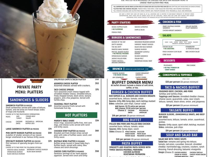 Nitty Gritty-Middleton Menu