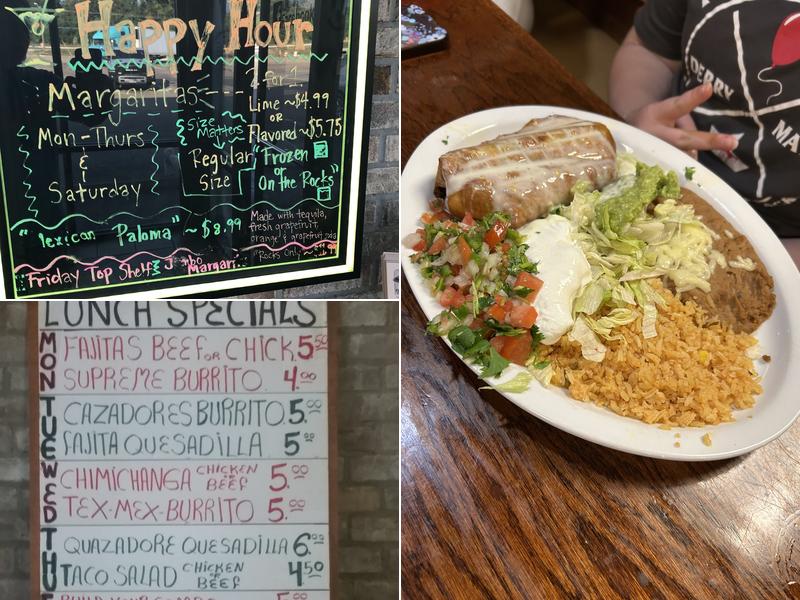 Los Cazadores Menu
