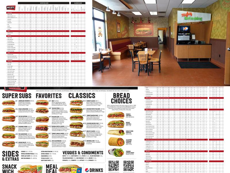 Milio's Sandwiches Menu
