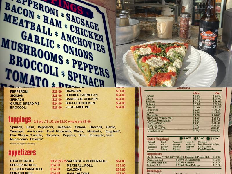 Sunnyside Pizza Menu