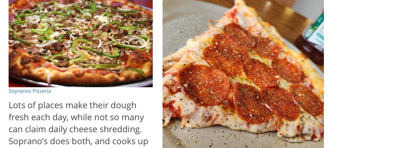 Soprano's Pizzeria Menu