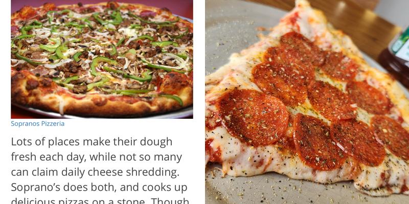 Soprano's Pizzeria Menu