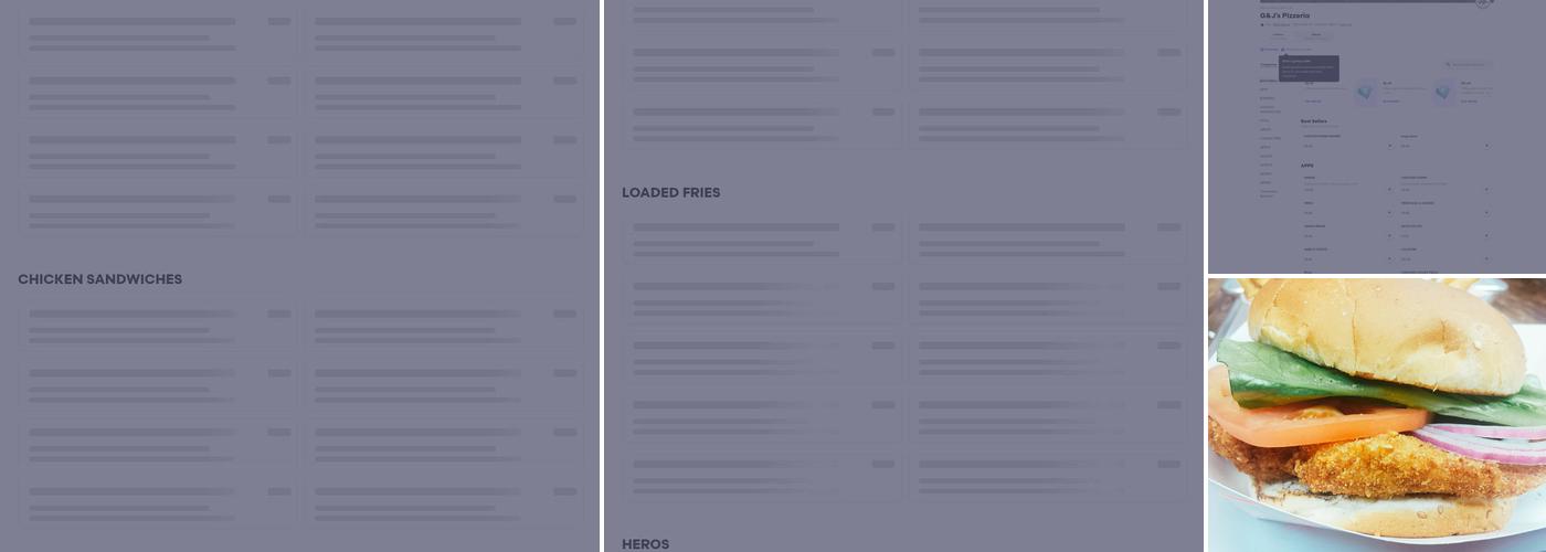 G&J's Pizzeria Menu