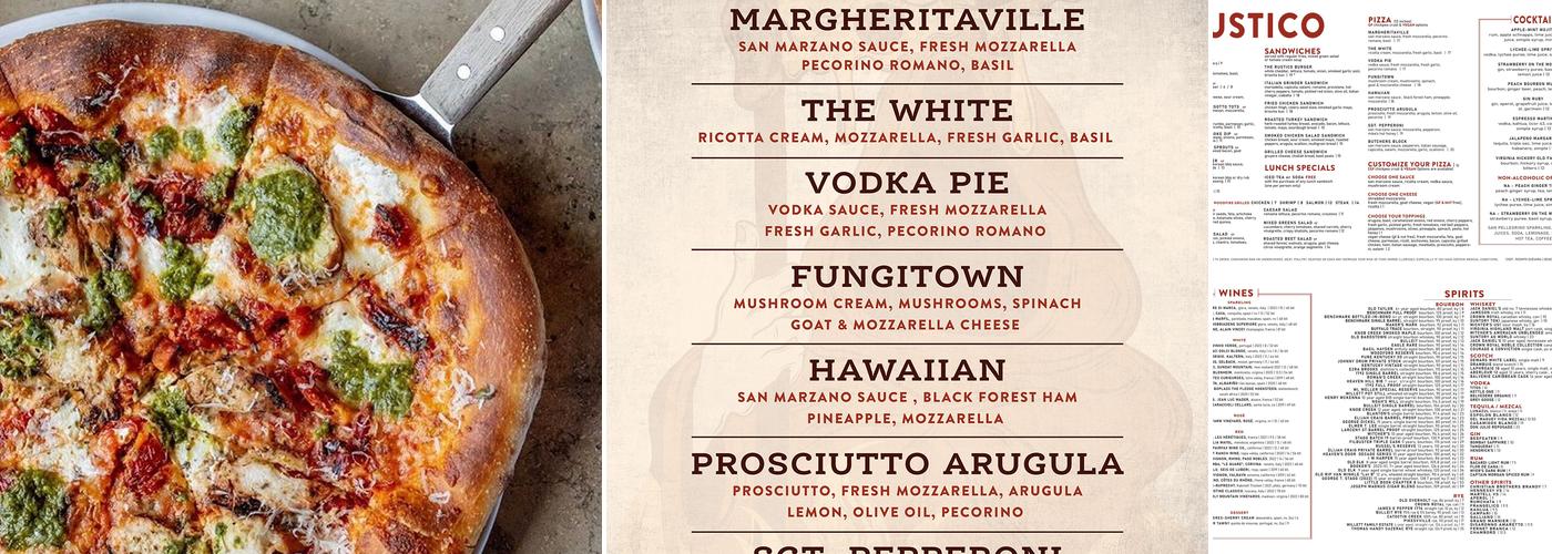 Rustico Alexandria Menu